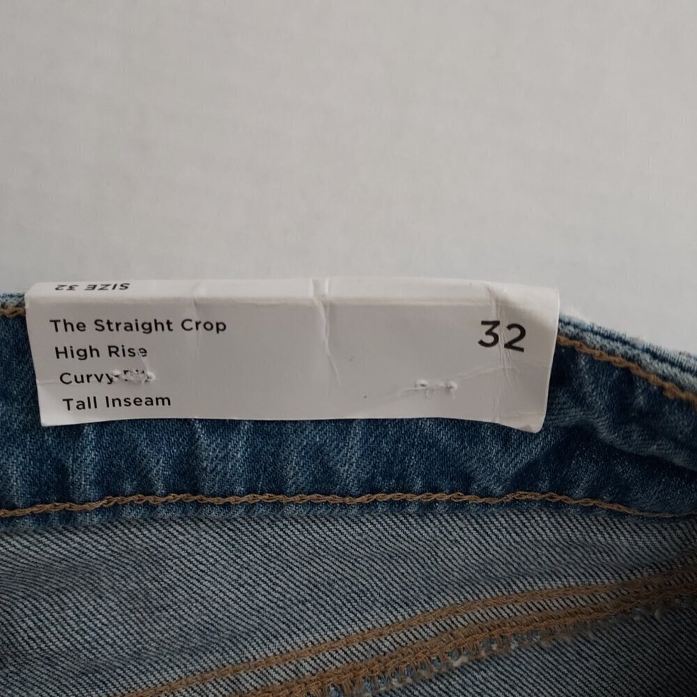 Loft Curvy High Rise Straight Crop Jeans Size 32 - Picture 8 of 13